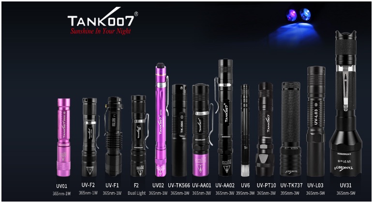 Tank007 UV-LED torch, refrigerant leak detection